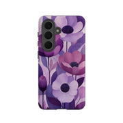 Samsung Tough Case - Purple Woodgrain Floral