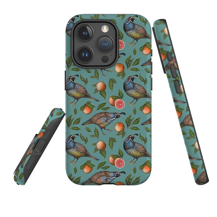 iPhone Tough Case - Quails Pattern By Catherine Rowe