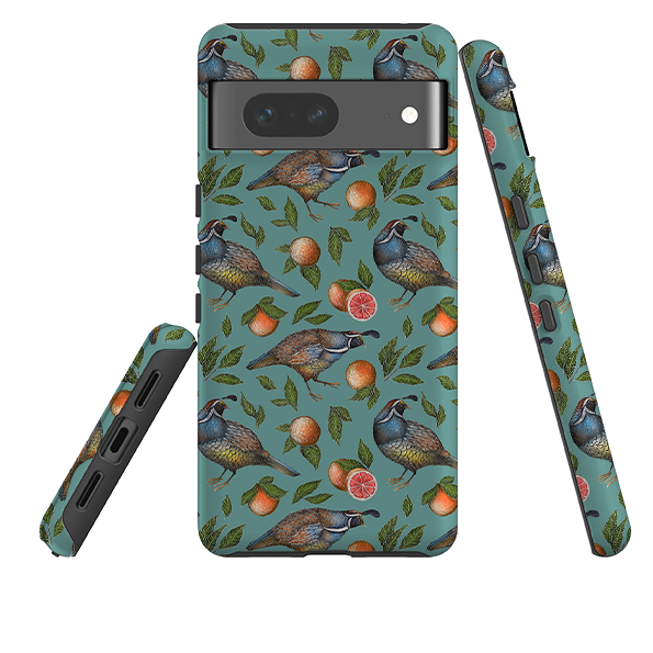 Google Tough Case -  Quails Pattern By Catherine Rowe