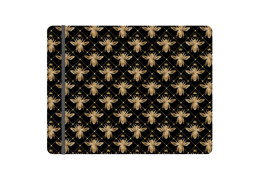 Queen Bees Black Folio Notebook
