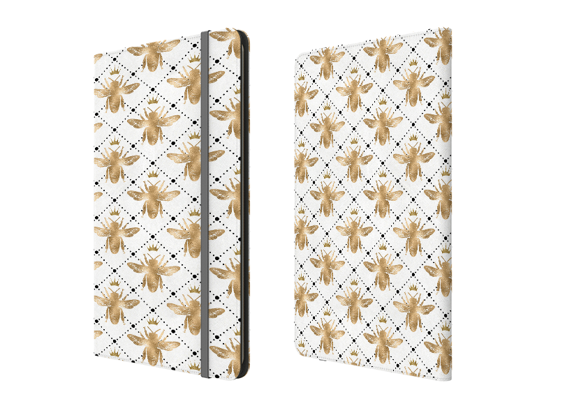 Queen Bees White Folio Notebook