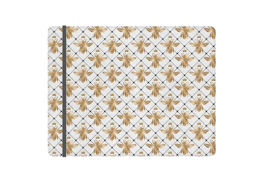 Queen Bees White Folio Notebook