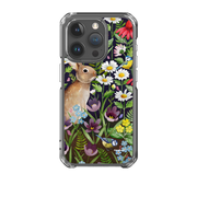 iPhone 15 Clear Case - Rabbit And Wildflowers By Bex Parkin
