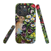iPhone MagSafe Tough Case -  Rabbit and Wildflowers By Bex Parkin