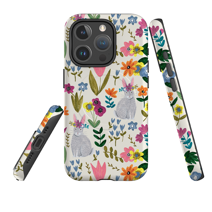 iPhone MagSafe Tough Case -  Rabbit Floral By Caroline Bonne Muller