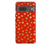 Google Tough Case - Red and Golden Dots