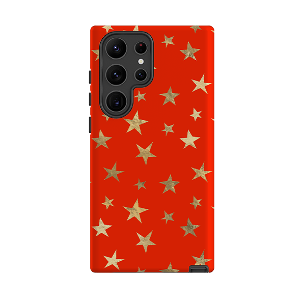 Samsung Tough Case - Red and Gold Stars