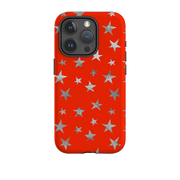 iPhone Tough Case - Red and Silver Stars