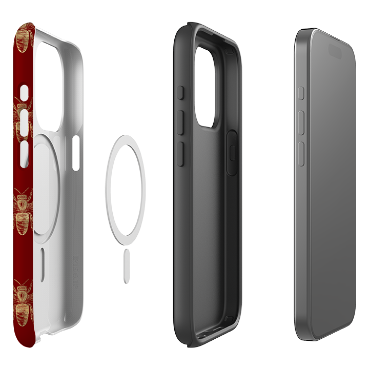 iPhone MagSafe Tough Case - Red Bees