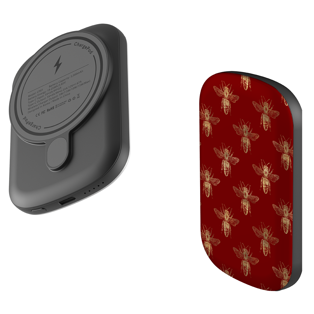 MagSafe Power Bank - Red Bees