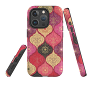 iPhone MagSafe Tough Case -  Red Damask By Jehane