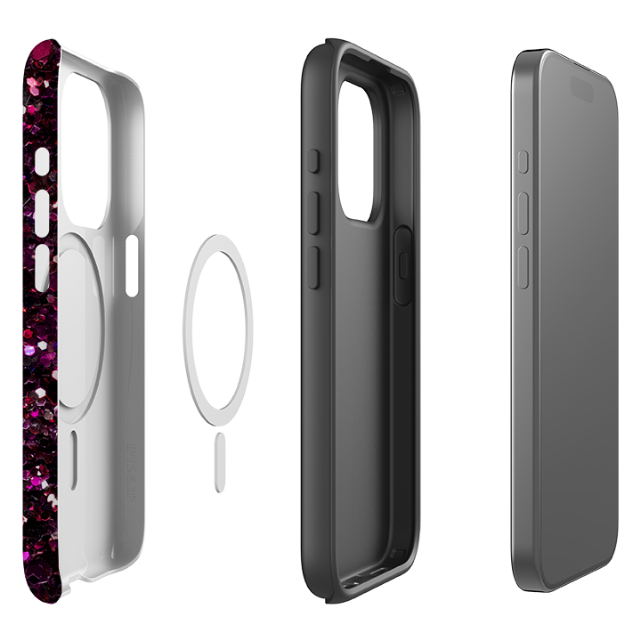 iPhone MagSafe Tough Case -  Rubies By Kitty Joseph (case does not glitter)