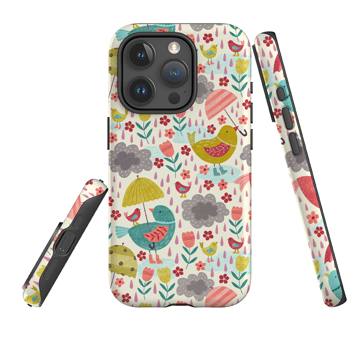 iPhone Tough Case - Rain Birds By Suzy Taylor