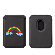Rainbow MagSafe Wallet- Black