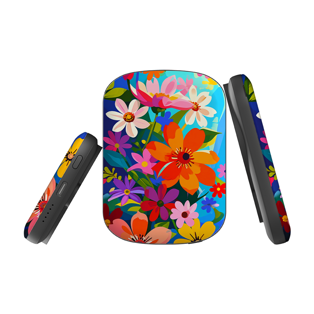 MagSafe Power Bank - Rainbow Floral