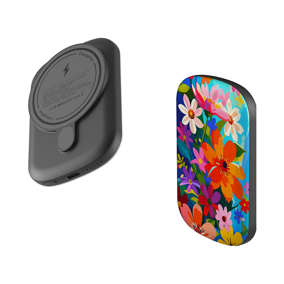 MagSafe Power Bank - Rainbow Floral