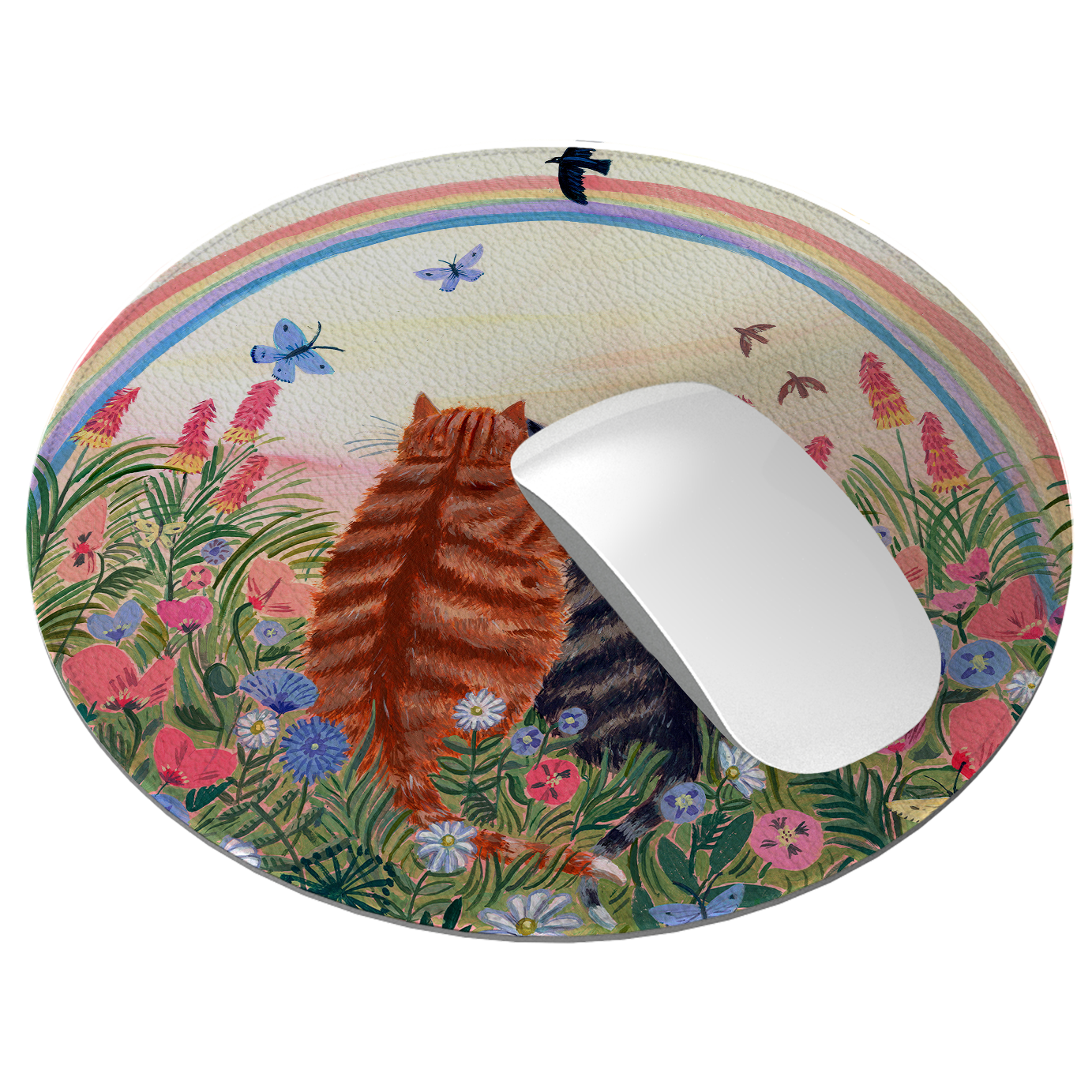 Rainbow Cats Mouse Mat By Mary Stubberfield