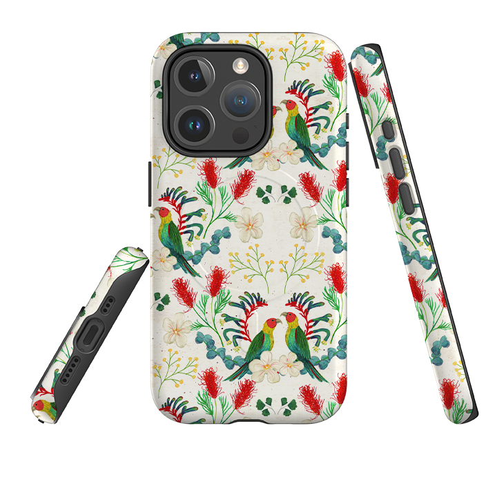 iPhone MagSafe Tough Case - Rainbow Lorikeet By Katherine Quinn