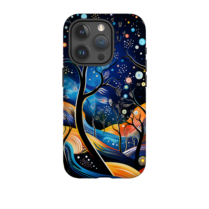 iPhone Tough Case -Rainbow Night Stars
