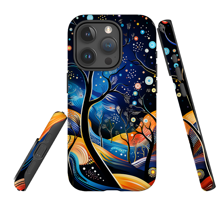 iPhone Tough Case -Rainbow Night Stars