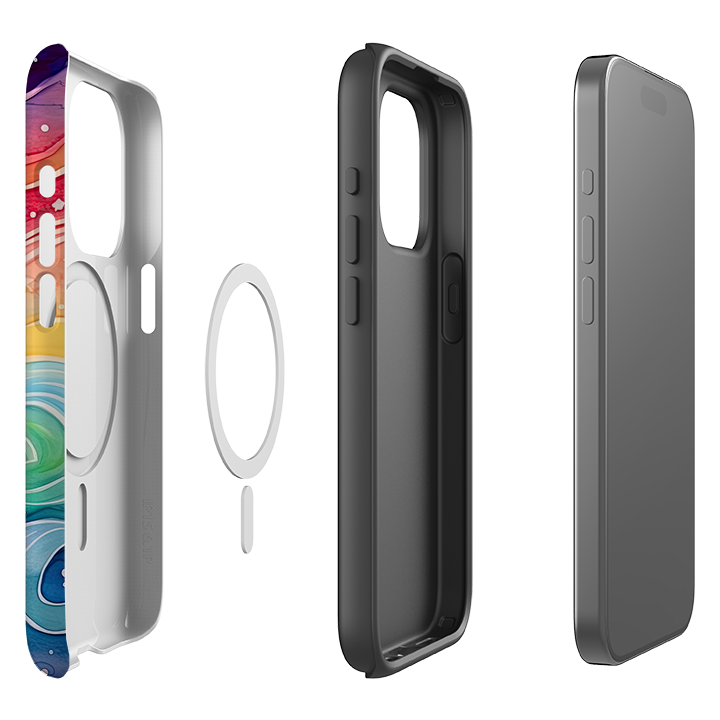 iPhone MagSafe Tough Case - Rainbow Stars IV