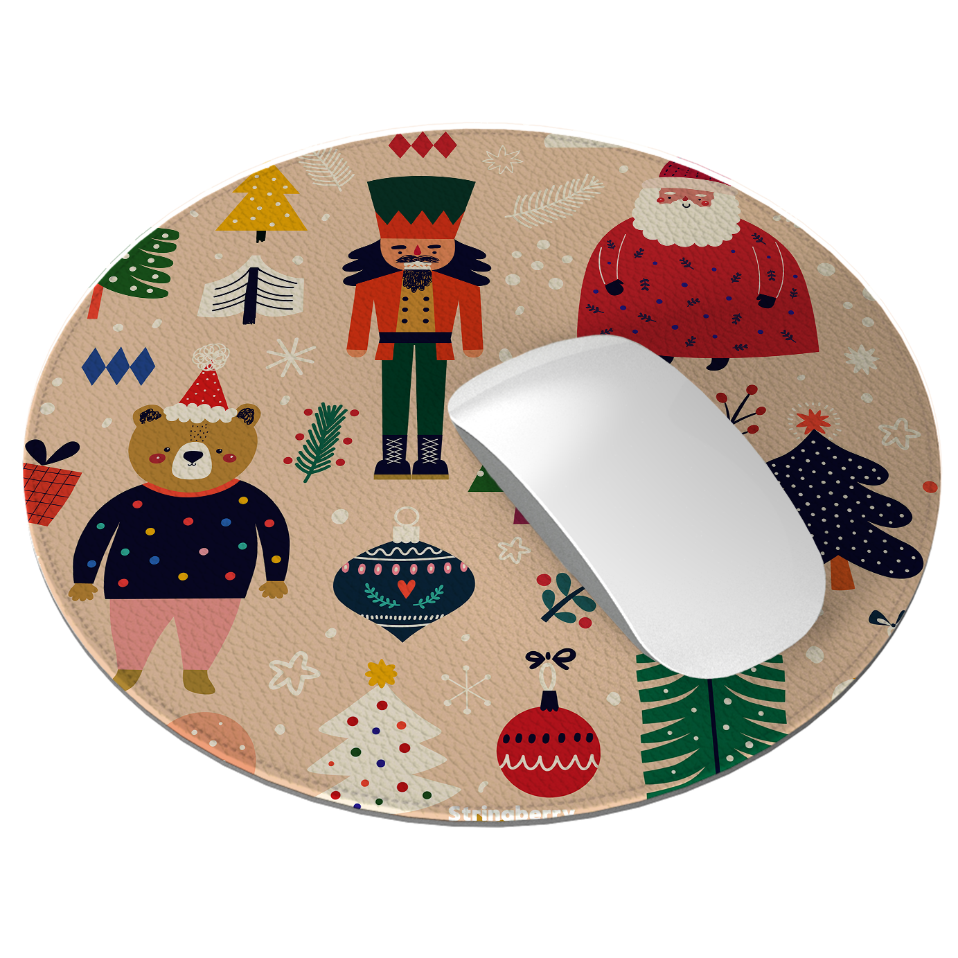 Ready For Xmas Vegan Leather Mouse Mat