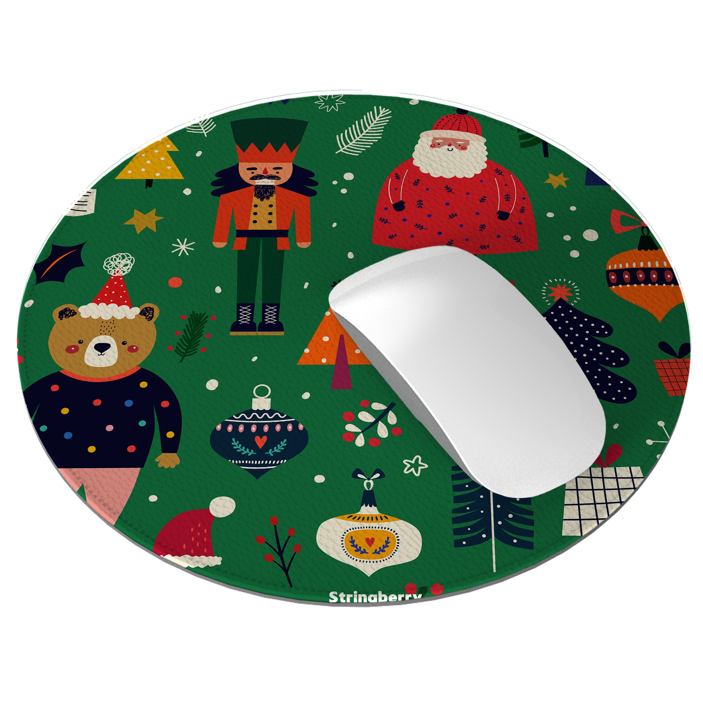 Ready For Xmas II Vegan Leather Mouse Mat