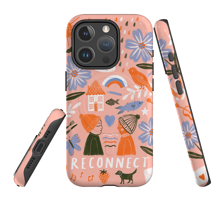 iPhone MagSafe Tough Case - Reconnect Orange By Lee Foster Wilson