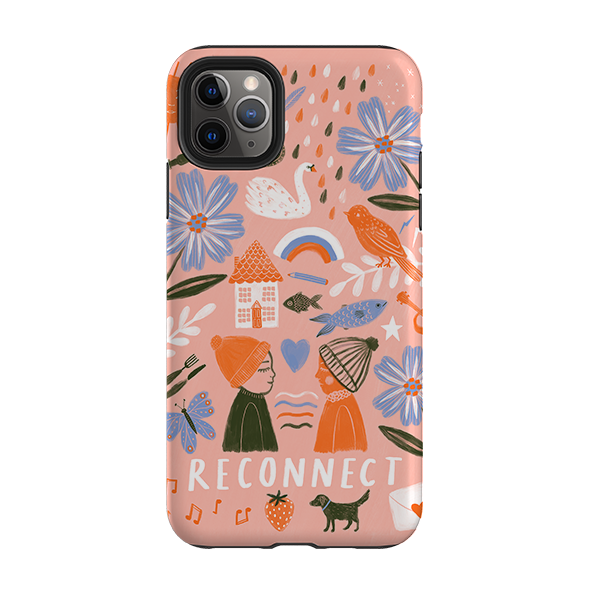 iPhone Tough Case - Reconnect Orange By Lee Foster Wilson
