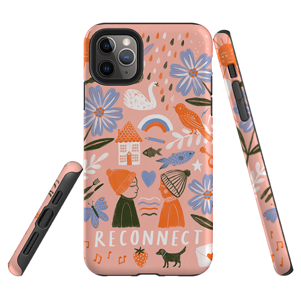 iPhone Tough Case - Reconnect Orange By Lee Foster Wilson