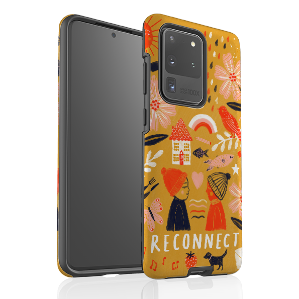 Samsung Tough Case - Reconnect Yellow By Lee Foster Wilson