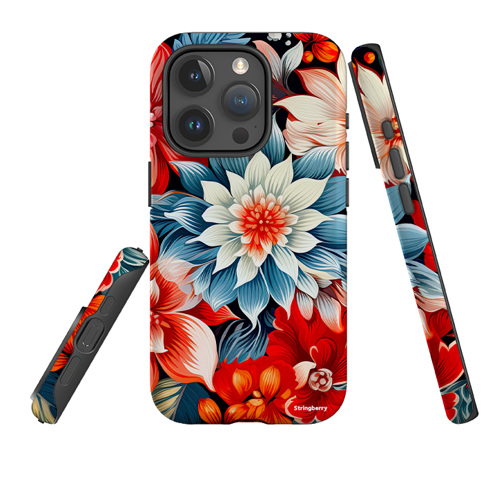 iPhone Tough Case - Red Bells II