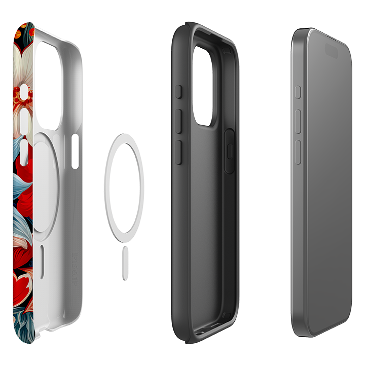iPhone MagSafe Tough Case - Red Bells II