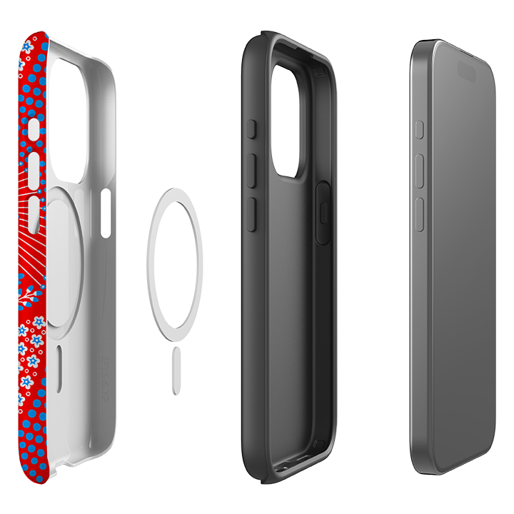 iPhone MagSafe Tough Case - Red Bouquet By Cressida Bell