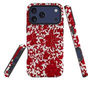 iPhone MagSafe Tough Case - Red Chinoiserie Floral