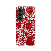 Samsung Tough Case - Red Chinoiserie Floral