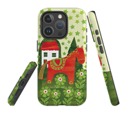 iPhone MagSafe Tough Case - Red Dala Horse By Tracey English