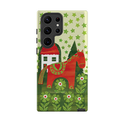 Samsung Tough Case - Red Dala Horse By Tracey English