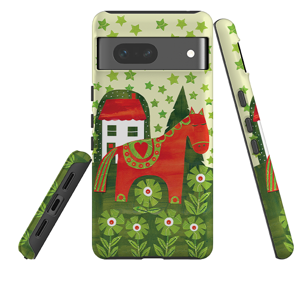 Google Tough Case - Red Dala Horse By Tracey English
