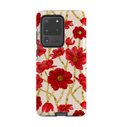Samsung Tough Case - Red Floral By Nina Pace