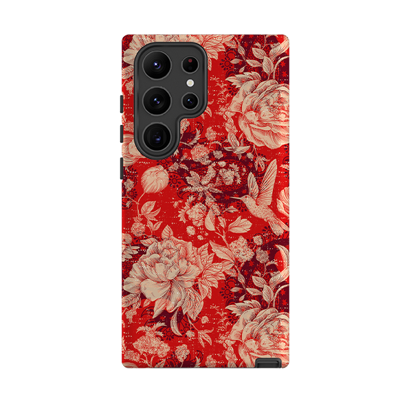 Samsung Tough Case - Red Peonies
