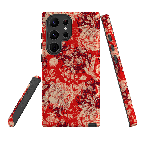 Samsung Tough Case - Red Peonies