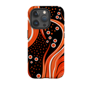 iPhone Tough Case -Red Wave Stars