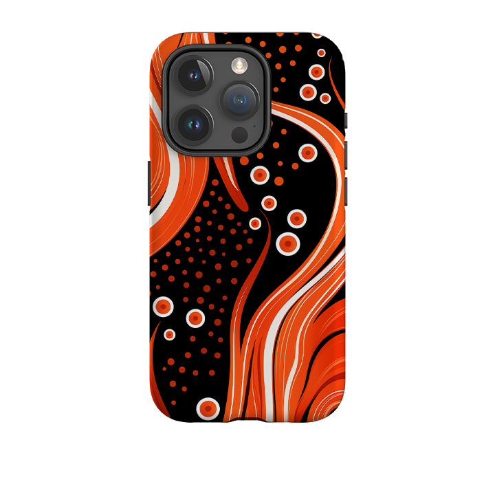 iPhone Tough Case -Red Wave Stars
