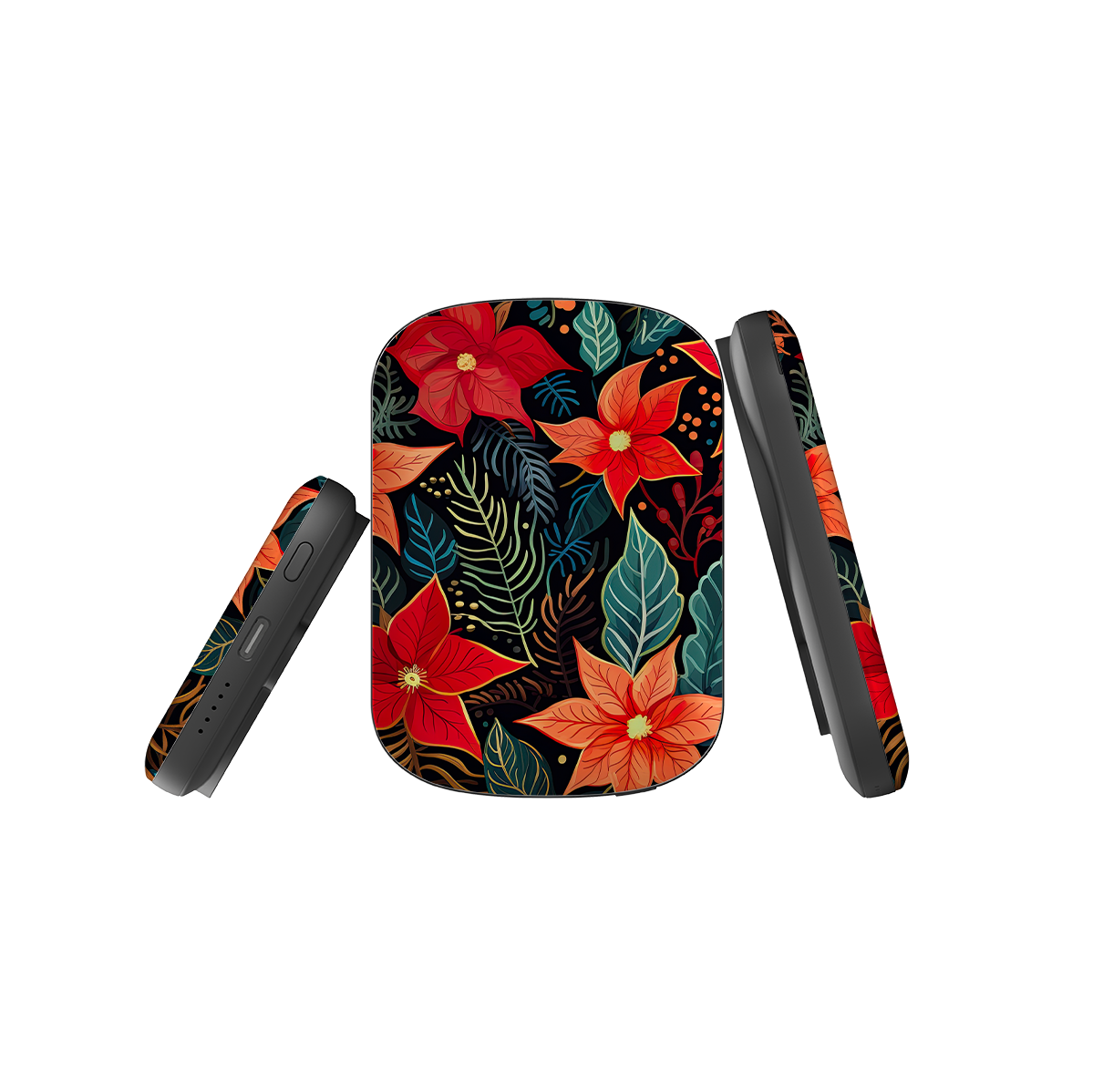 MagSafe Power Bank - Red Winter Floral