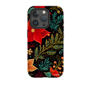 iPhone Tough Case - Red Winter Floral II