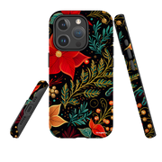 iPhone MagSafe Tough Case - Red Winter Floral II