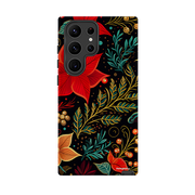 Samsung Tough Case -Red Winter Floral II