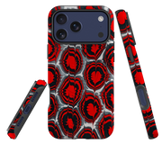 iPhone MagSafe Tough Case - Red & Black Marble