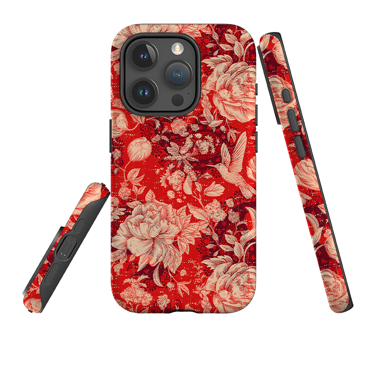 iPhone Tough Case - Red Peonies